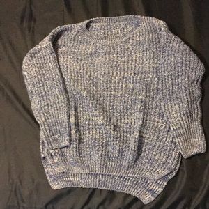 Blue knit sweater